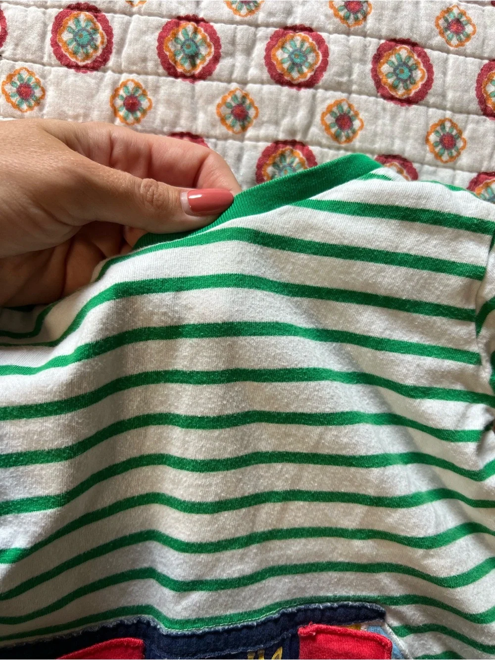 Baby Boden Animal Train 3/D Interactive Shirt size 18/24 months Striped